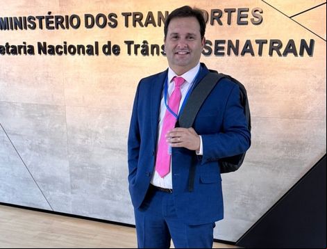Sérgio Guimarães, único deputado da Grande Florianópolis em reunião em Brasília, defende túnel do Morro dos Cavalos
