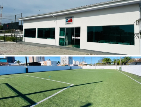 OAB tem salão de festas e campo de futebol disponíveis para locação